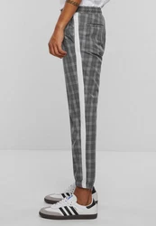 2Y Studios Herren Cropped Pants Plaid Grau/Hellgrau/Dunkelgrau