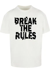 Merchcode Herren Break The Rules 2 Heavy Oversize Tee Weiß/Gold/Braun/Blau/Creme/Dunkelgrün/Khaki