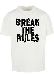 Merchcode Herren Break The Rules 2 Heavy Oversize Tee Weiß/Gold/Braun/Blau/Creme/Dunkelgrün/Khaki