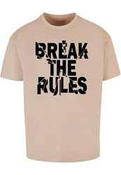 Merchcode Herren Break The Rules 2 Heavy Oversize Tee Beige/Khaki