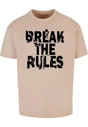 Merchcode Herren Break The Rules 2 Heavy Oversize Tee Beige/Khaki