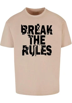 Merchcode Herren Break The Rules 2 Heavy Oversize Tee Beige/Khaki