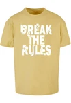 Merchcode Herren Break The Rules 2 Heavy Oversize Tee Gelb/Khaki