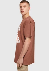 Merchcode Herren Break The Rules 2 Heavy Oversize Tee Rot/Braun/Orange