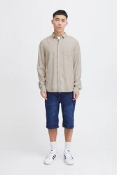 Blend Langarmhemd BLEND BHShirt Khaki/Beige