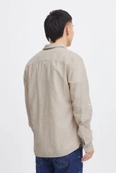 Blend Langarmhemd BLEND BHShirt Khaki/Beige