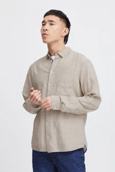 Blend Langarmhemd BLEND BHShirt Khaki/Beige