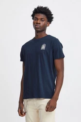 Blend T-Shirt BLEND BHTee Schwarz/Hellblau/Dunkelblau/Beige/Blau/Braun