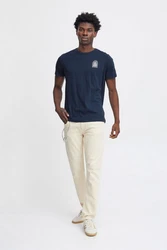 Blend T-Shirt BLEND BHTee Schwarz/Hellblau/Dunkelblau/Beige/Blau/Braun