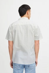 Blend Kurzarmhemd BHShirt Weiß/Creme/Khaki