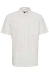 Blend Kurzarmhemd BHShirt Weiß/Creme/Khaki