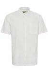 Blend Kurzarmhemd BHShirt Weiß/Creme/Khaki