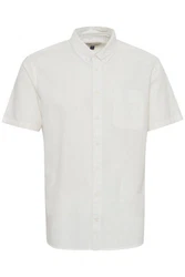 Blend Kurzarmhemd BHShirt Weiß/Creme/Khaki