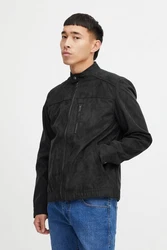 Blend Lederimitatjacke BHOuterwear Dunkelgrau/Schwarz/Grau