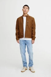 Blend Lederimitatjacke BHOuterwear Braun/Orange