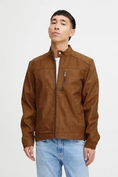 Blend Lederimitatjacke BHOuterwear Braun/Orange