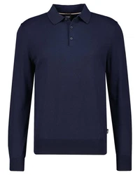 BOSS Strickpullover GEMELLO-P ORANGE Dunkelblau/Blau