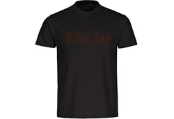multifanshop T-Shirt Herren St. Pauli Jung Schwarz/Lila/Rot/Dunkelrot