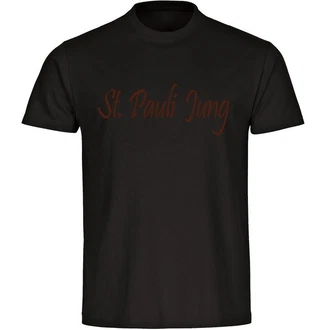 multifanshop T-Shirt Herren St. Pauli Jung Schwarz/Lila/Rot/Dunkelrot multifanshop T-Shirt Herren St. Pauli Jung Schwarz/Lila/Rot/Dunkelrot