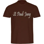 multifanshop T-Shirt Herren St. Pauli Jung Braun/Dunkelbraun/Dunkelrot