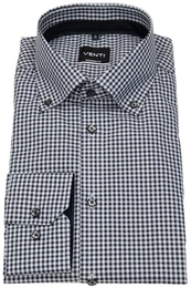 Karohemd Modern Fit leicht tailliert bgelfrei Button-Down-Kragen