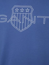 Gant T-Shirt Grau/Hellblau/Blau