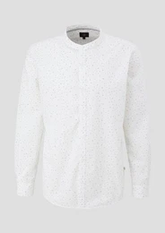 Langarmhemd Baumwollhemd mit All-over-Print