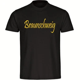 T-Shirt Herren Braunschweig - Schriftzug - Mnner