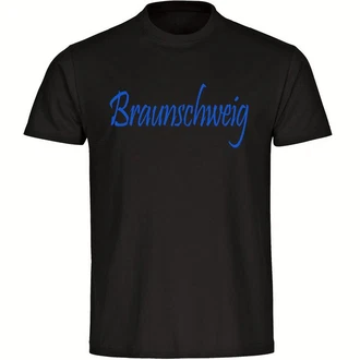 multifanshop T-Shirt Braunschweig Schriftzug Herren Dunkelgrün/Braun/Orange/Dunkelblau multifanshop T-Shirt Braunschweig Schriftzug Herren Dunkelgrün/Braun/Orange/Dunkelblau