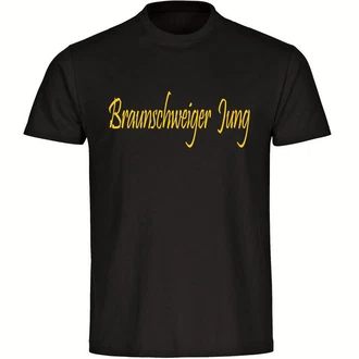 multifanshop T-Shirt Herren Braunschweig - Braunschweiger Jung Gelb/Schwarz/Beige/Grün/Braun multifanshop T-Shirt Herren Braunschweig - Braunschweiger Jung Gelb/Schwarz/Beige/Grün/Braun