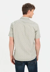 camel active Kurzarmhemd Khaki/Grau/Beige