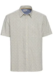 Kurzarmhemd aus reiner Baumwolle Button-Down