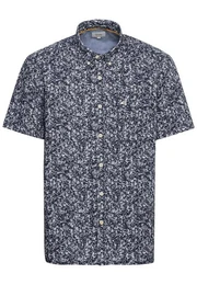Kurzarmhemd aus reiner Baumwolle Button-Down