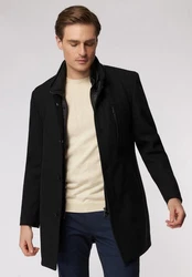 Roy Robson Kurzmantel Urban Coat Schwarz