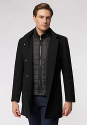 Roy Robson Kurzmantel Urban Coat Schwarz