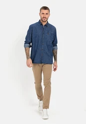 camel active Jeanshemd Blau/Dunkelblau/Hellblau