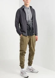 Indicode Cargohose Lakeland Khaki/Dunkelgrün