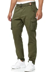 Indicode Cargohose INWilliam Dunkelgrün/Khaki/Grün