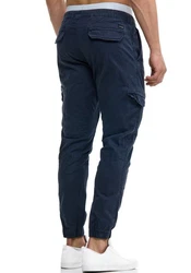 Indicode Herren Levi Cargo Hose Blau/Dunkelblau