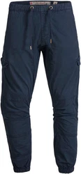 Indicode Herren Levi Cargo Hose Blau/Dunkelblau