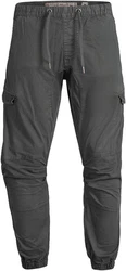 Indicode Herren Levi Cargo Hose Khaki/Dunkelgrün/Dunkelgrau