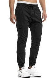 Indicode Herren Levi Cargo Hose Dunkelgrau/Khaki/Schwarz/Grau