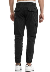 Indicode Herren Levi Cargo Hose Dunkelgrau/Khaki/Schwarz/Grau