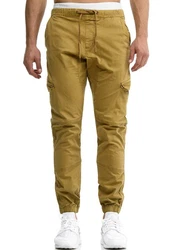 Indicode Herren Levi Cargo Hose Khaki/Braun