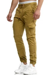 Indicode Herren Levi Cargo Hose Khaki/Braun