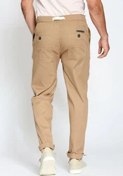 GANG Chinohose 94SANTO JOGGER Jogger Style Beige/Khaki/Braun