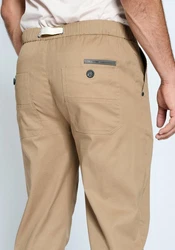 GANG Chinohose 94SANTO JOGGER Jogger Style Beige/Khaki/Braun