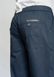 GANG Chinohose 94SANTO JOGGER Jogger Style Dunkelblau/Blau/Hellblau/Grau