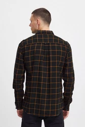 Blend Langarmhemd BLEND BHShirt Braun/Dunkelgrün/Khaki/Dunkelrot