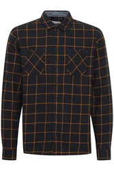 Blend Langarmhemd BLEND BHShirt Braun/Dunkelgrün/Khaki/Dunkelrot